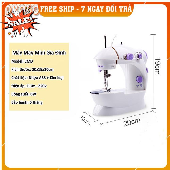 [FREESHIP TOÀN QUỐC] [ Bảo hành 6 tháng] Máy may mini CMD có đèn led may vá tại nhà rất tiện dụng