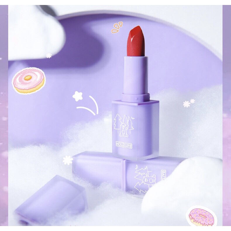 Son Thỏi Hold Live Gấu Tím Mềm Mịn Maddie Bear Soft Fog Lipstick 6 Màu 4g HL459  Nội Địa Trung