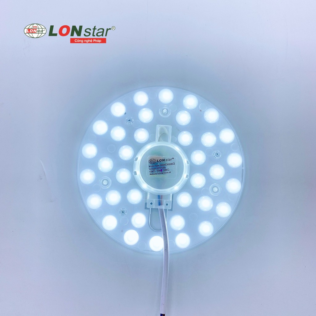 Vỉ LED Ốp Trần LONstar  Có Nam Châm Gắn Sau - Main LED Chuyên Thay Thế Bóng LED Đèn Ốp Trần