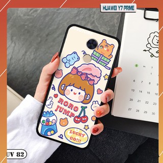 Ốp Huawei Y7 Prime - lưng nhám viền dẻo ngộ nghĩnh