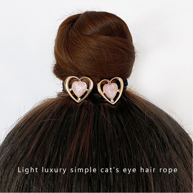 Dây Cột Tóc Đính Ngôi Sao/Trái Tim/Tam Giác Thời Trang Hàn Quốc