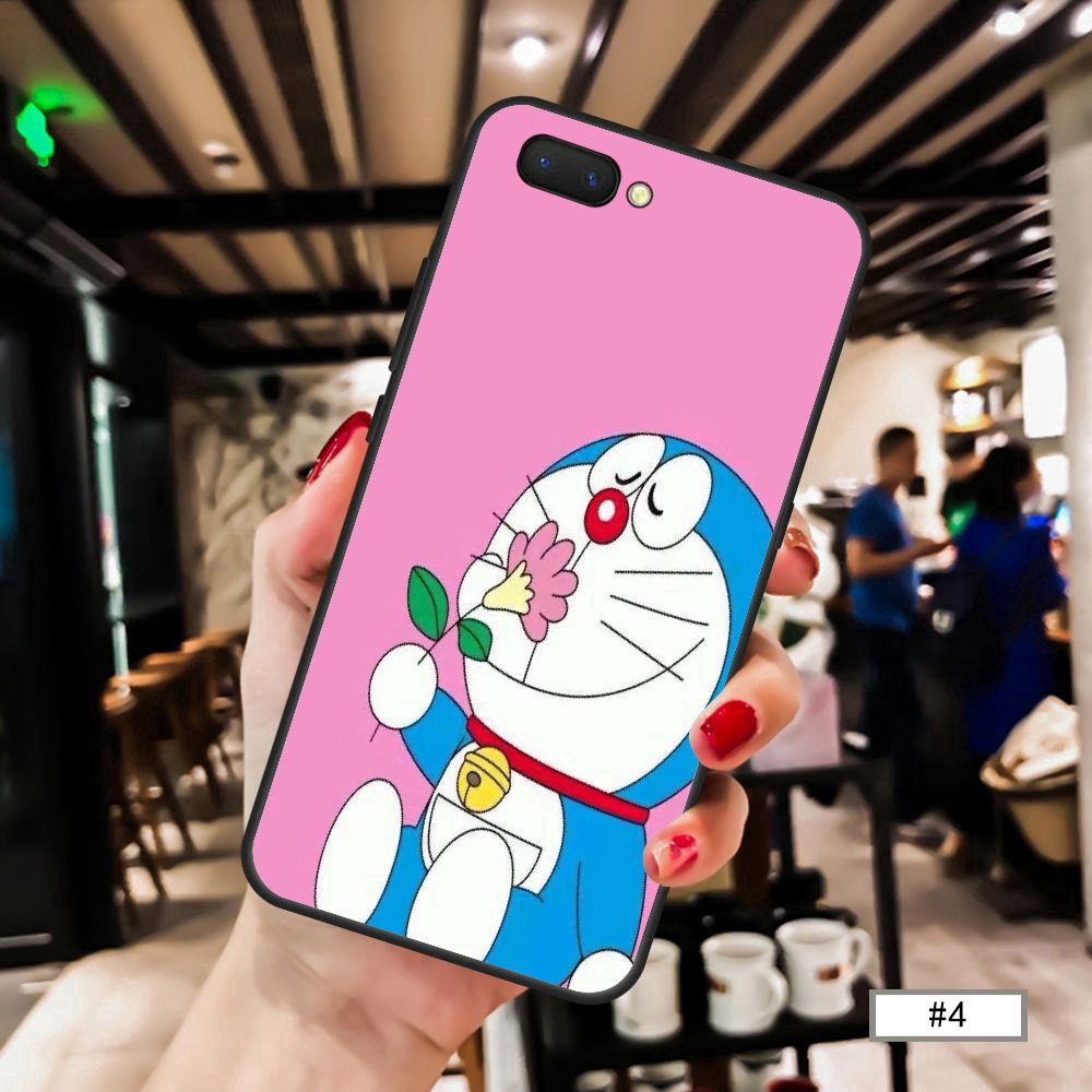 Ốp điện thoại mềm in hình Doraemon cho OPPO A5 A9 2020 A3S A1K F5 F7 F9 A7 2018 F11 F11 Pro