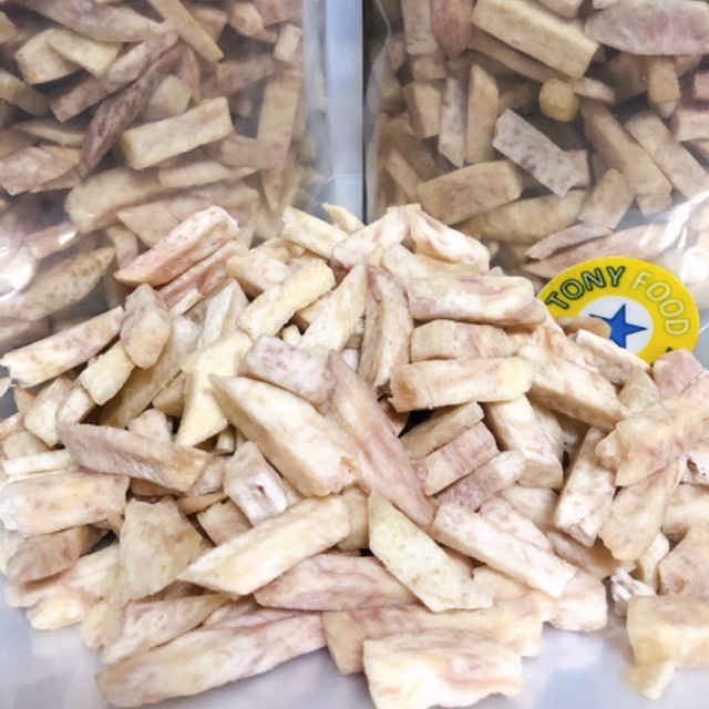[Mã 11FMCGSALE1 giảm 10% đơn 250K] 1 Kg Khoai Môn Sấy loại ngắn Như Hình 100%- Túi zip