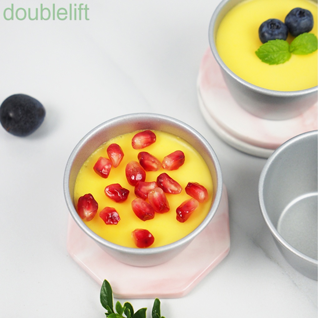 Khuôn làm bánh trứng pudding hình tròn bằng thép carbon chống dính