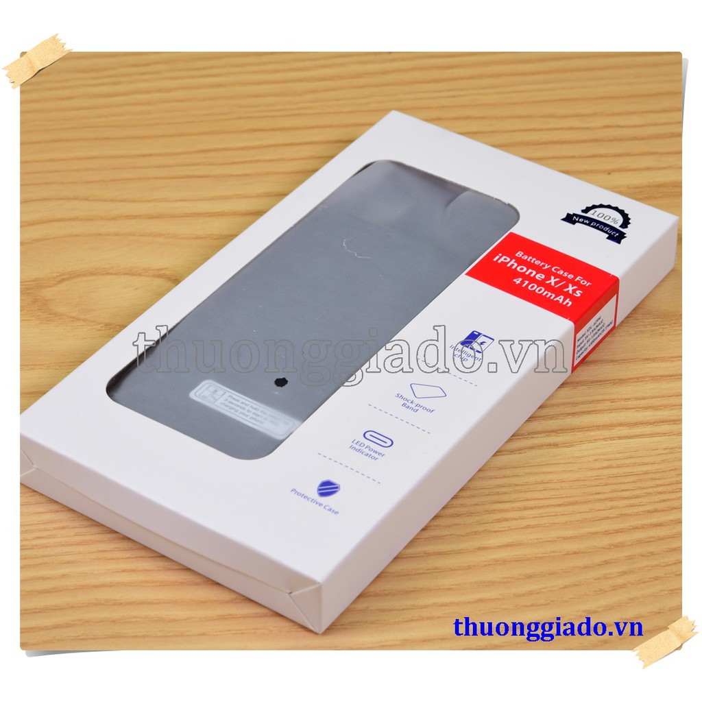 Pin sạc dự phòng iPhone XS/ iPhone X 4100mAh kiêm ốp lưng bảo vệ