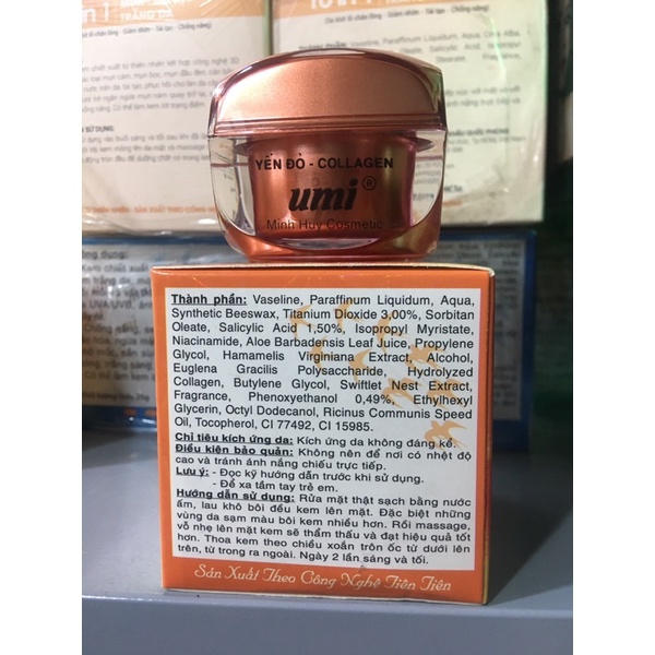 Kem Yến đỏ-collagen giúp dưỡng trắng,ngừa lão hoá,ngừa ngăn,giúp tái tạo da hủ 12g