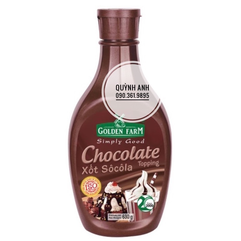 Xốt Chocolate (sô cô la) Golden Farm 630g
