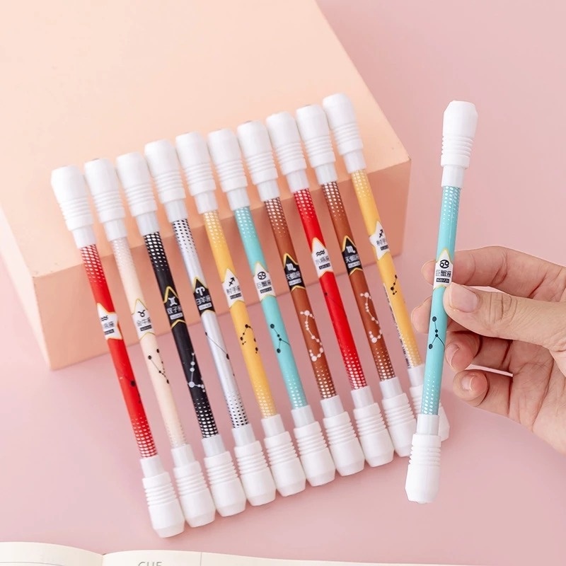 Bút Xoay Đồ Chơi Cân Bằng Linh Hoạt Họa Tiết Chòm Sao Hoạt Hình Cho Trẻ Em