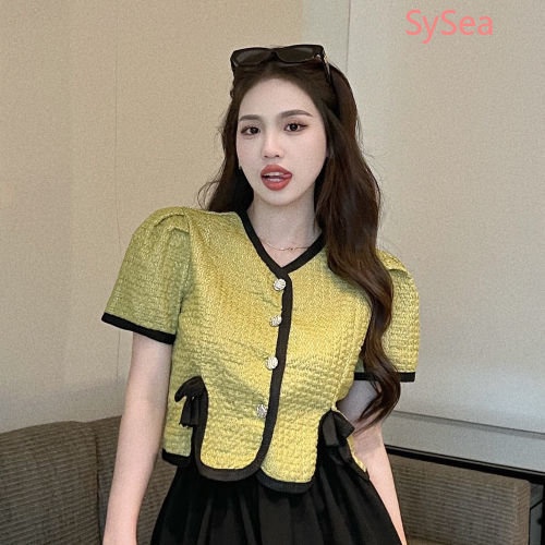 Bộ Áo Cardigan Đính Ngọc Trai + Chân Váy Ngắn Quyến Rũ Cho Nữ