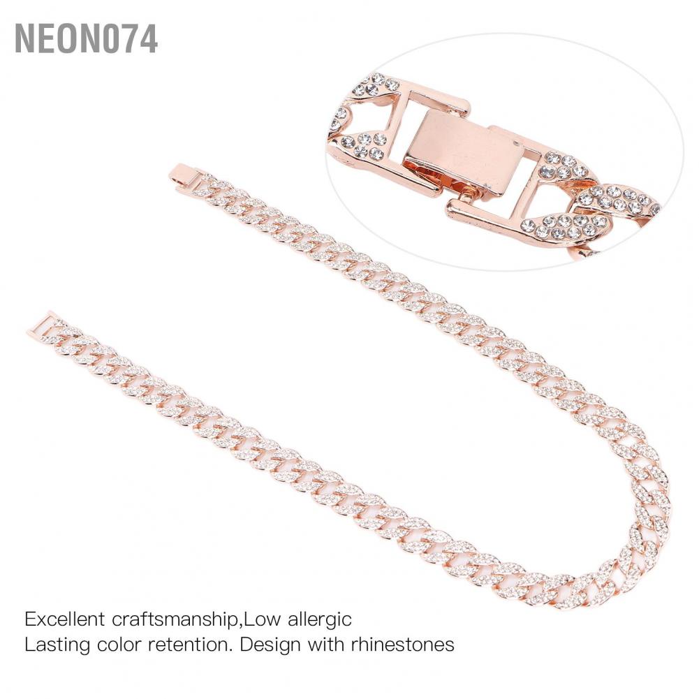 Vòng cổ nam nữ dây chuyền thời trang vòng lắc tay unisex  đính đá  Nhân Tạo 24in
