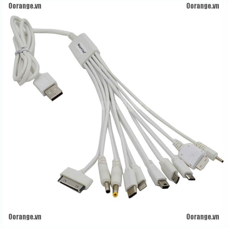 Dây Cáp Sạc Usb Đa Năng 10 Trong 1 Cho Iphone 6 / 7