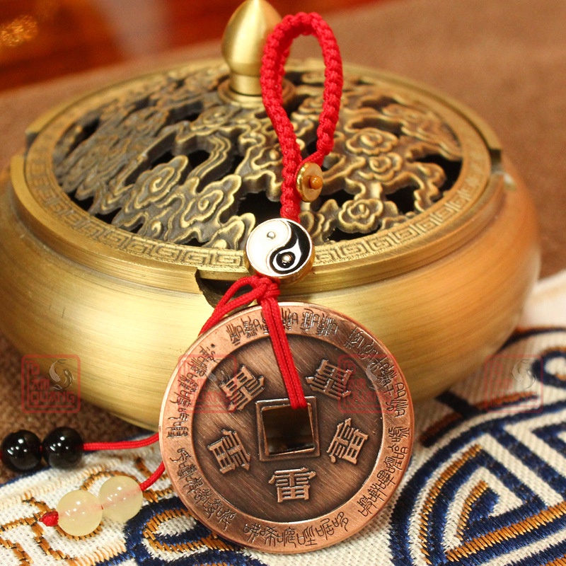 Móc khóa đồng xu phong thủy bằng đồng đẹp rẻ mang lại bình an may mắn tài lộc - TÔ TÂM QUANG