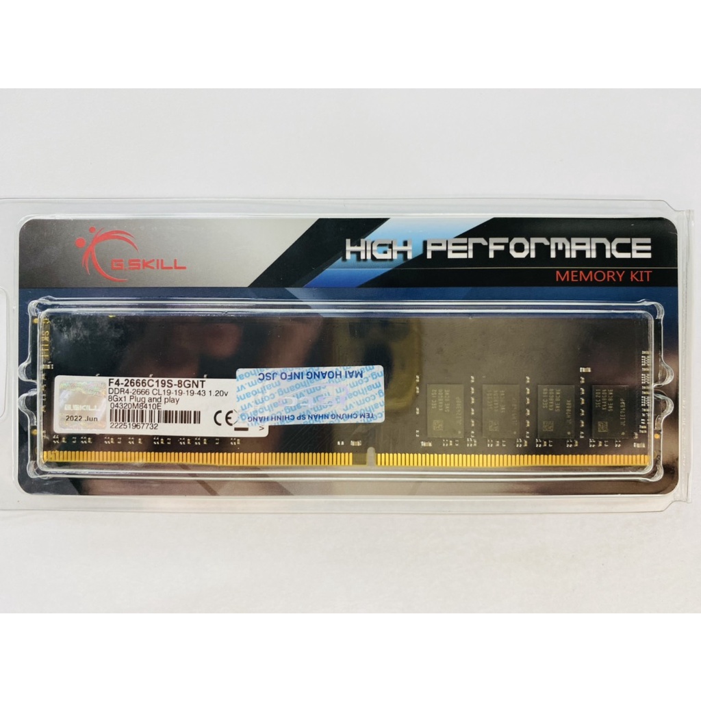 Ram GSKILL 8GB DDR4 bus 2133-2400-2666MHz