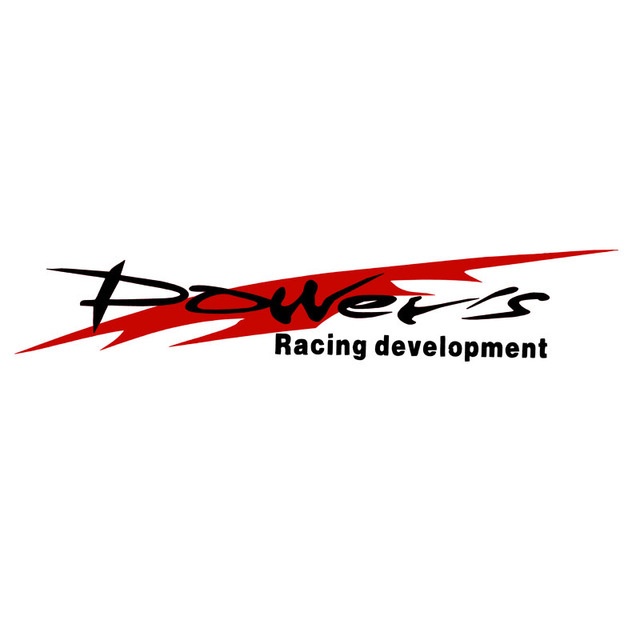 Tem xe decal logo chữ POWER kiểu dáng thể thao