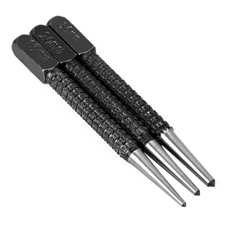 3 Dụng Cụ Đục Lỗ Bằng Thép Không Gỉ 10cm