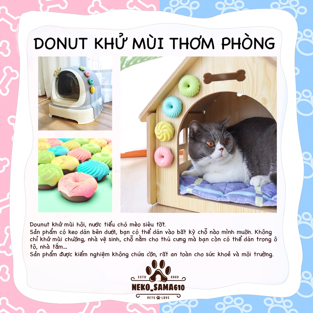 Lẻ 1 cái Donut khử mùi, thơm phòng