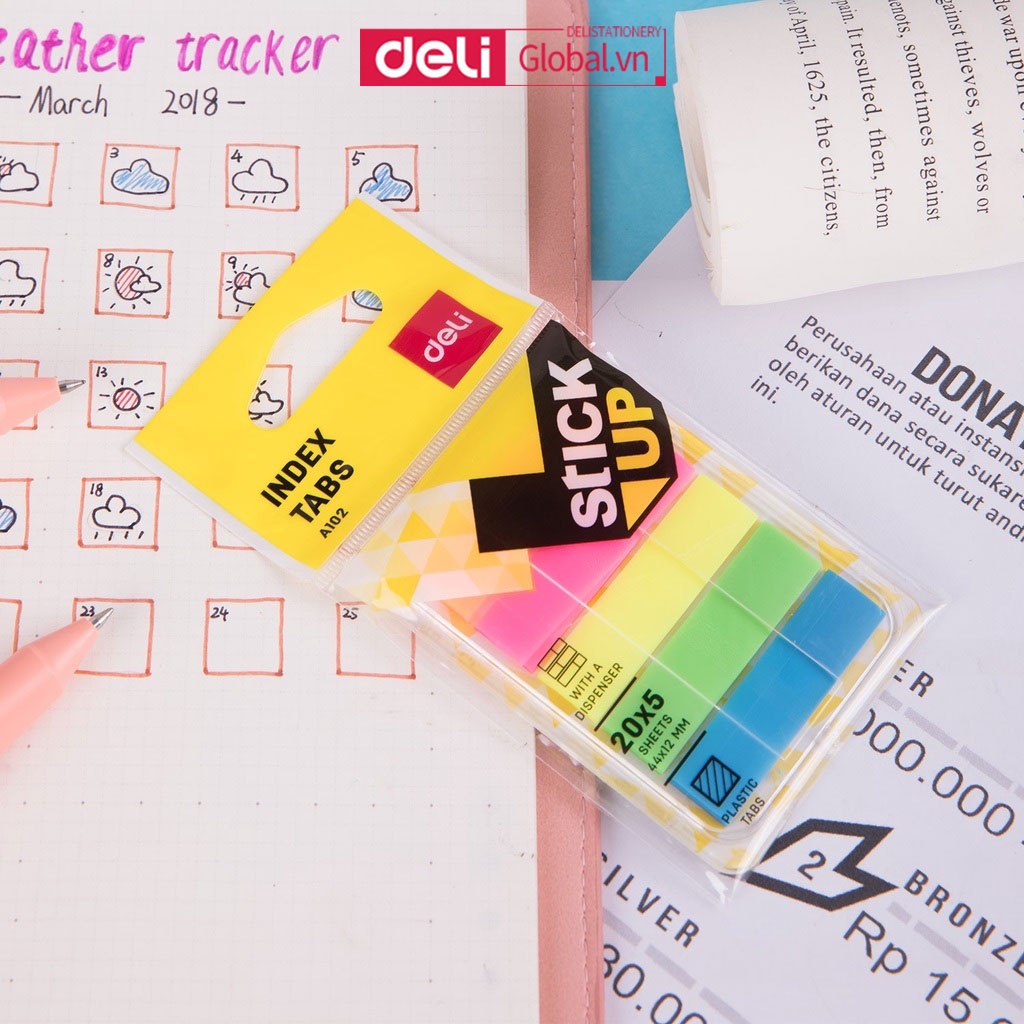 Sổ Ghi Chú Nhựa PP 5 Màu Tùy Chọn Tiện Dụng Cho Học Sinh / Văn Phòng