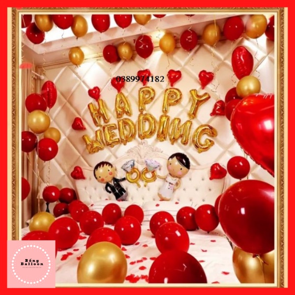 Cô dâu chú rể - Bóng bay hình cô dâu chú rể size lớn mẫu teen trang trí phòng cưới  - Bống Balloon Shop