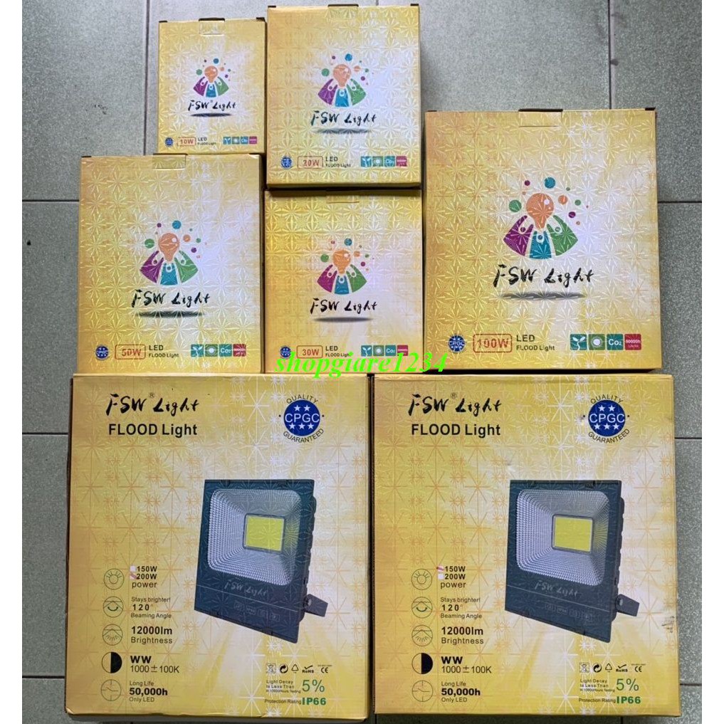 Đèn Led pha COB 50w Chống nước đủ công suất - HÀNG CHẤT LƯỢNG CAO - BH 12T