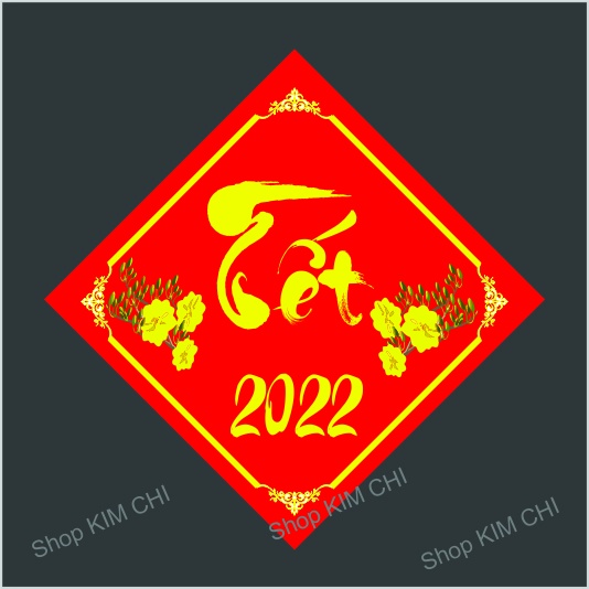 Tem tết decal dán chúc mừng năm mới  An Khang thịnh Vượng