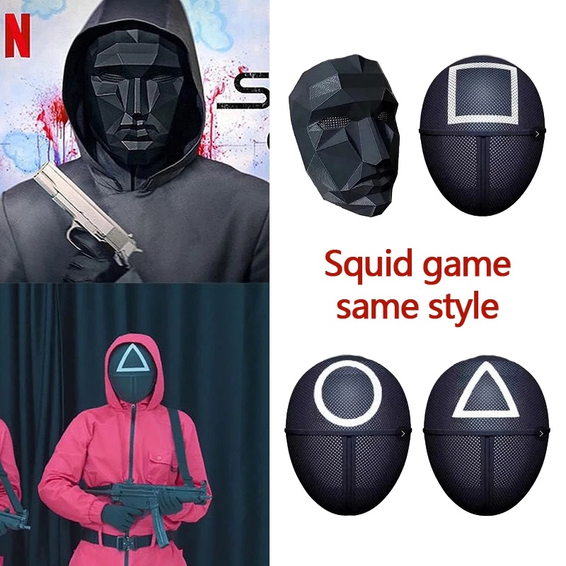 Mặt nạ hóa trang Squid Game vuông tròn tam giác