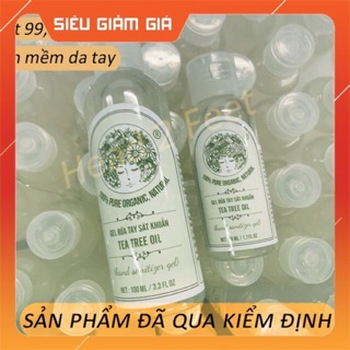 Gel rửa tay khô sát khuẩn - chiết xuất từ trà xanh và lá tràm - hương chanh sả - thành phần thiên nhiên lànhtính