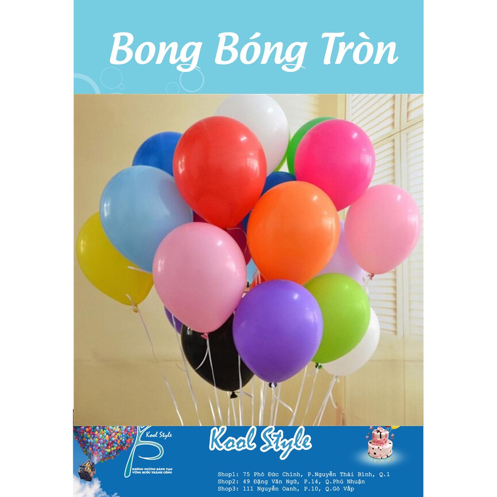 COMBO 20C bóng tròn nhập khẩu- Bong bóng Kool Style