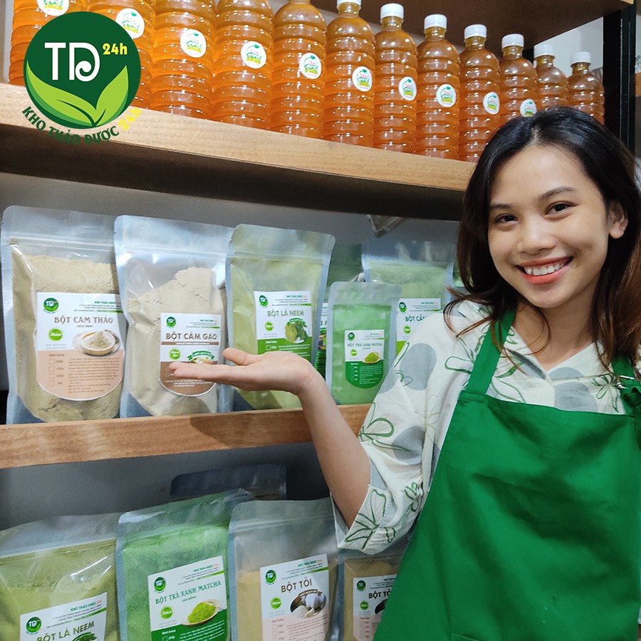 Bột rau má sấy lạnh nguyên chất, tách gân siêu mịn, detox cơ thể, thanh nhiệt, đẹp da, tốt tiêu hóa I Kho thảo dược 24h