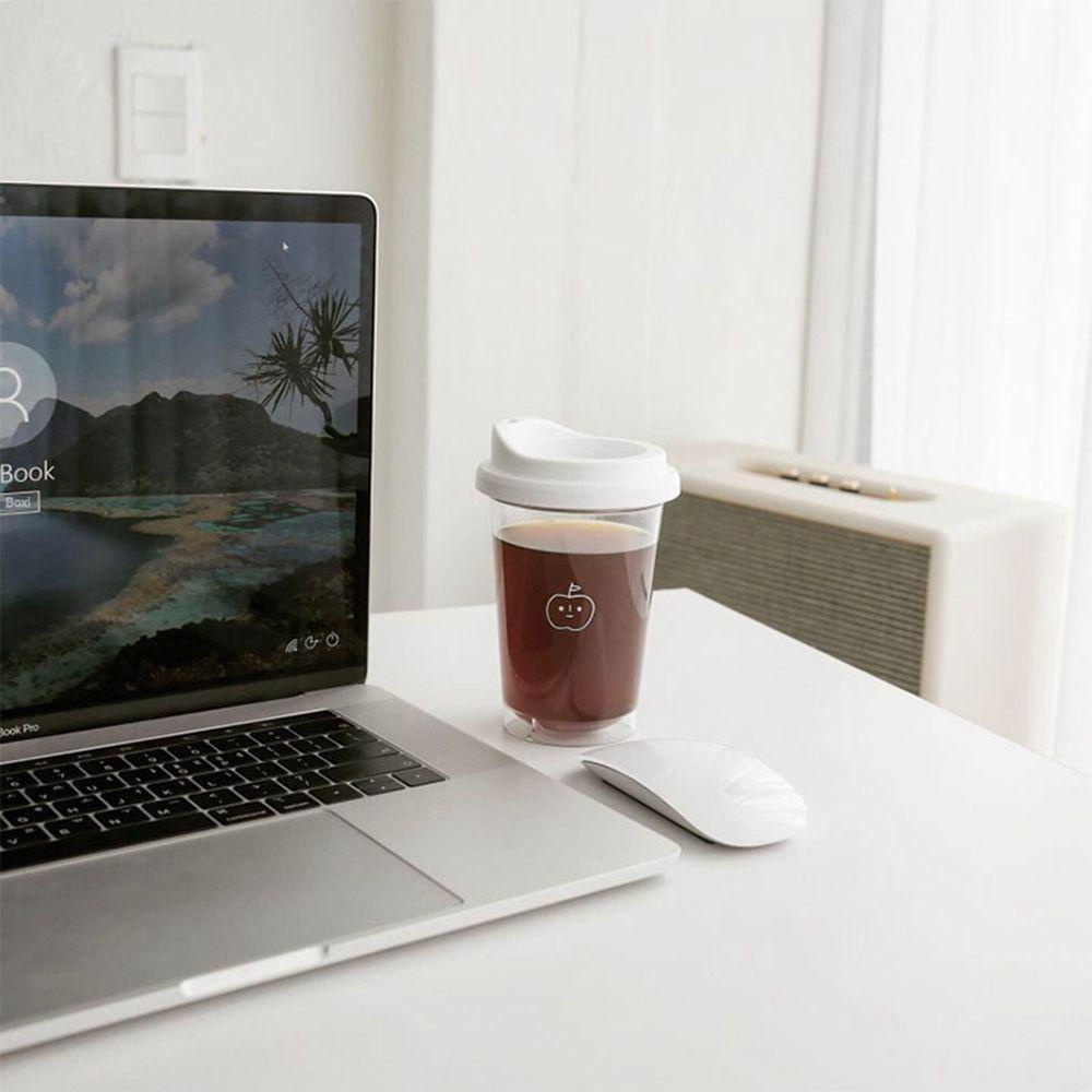 YIYU Bình Nước Trong Suốt Có Ống Hút Kiểu Dáng Đáng Yêu