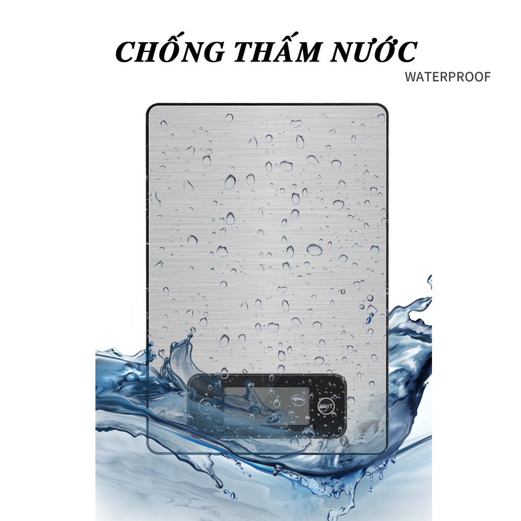 Cân tiểu ly điện tử nhà bếp mini độ chính xác cao 1g đến 2kg - Sạc USB - Chất liệu inox - Nấu ăn chuyên nghiệp hơn