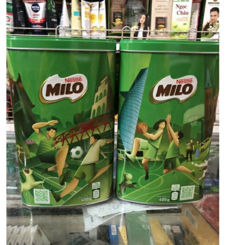 thức uống dinh dưỡng lúa mạch Nestle milo hộp thiếc 400g