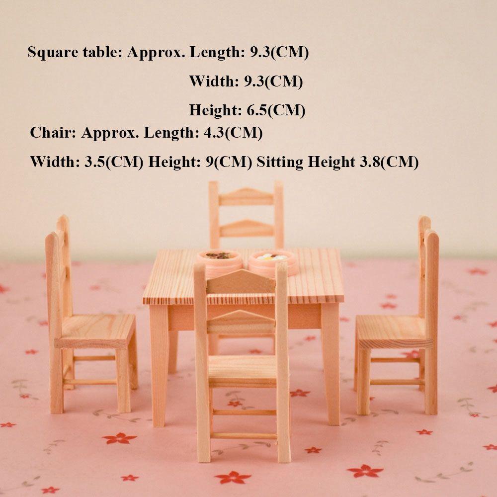 Bàn Gỗ Chất Lượng Cao Trang Trí Nhà Búp Bê Tỉ Lệ 1 / 12