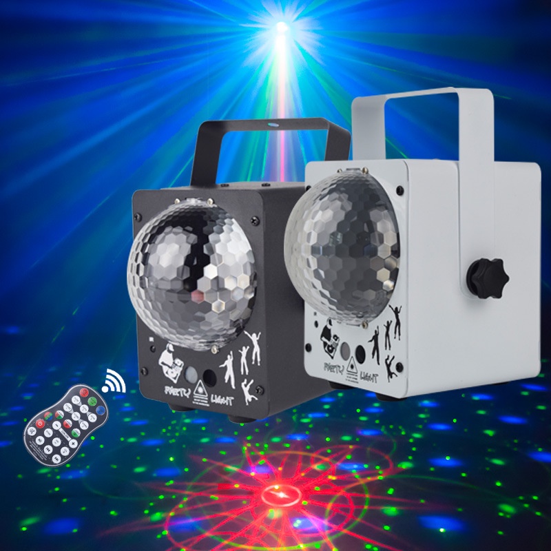 Đèn Laser Phòng Bay, Đèn Bay Phòng Theo Nhạc Có Hình 2 Trong 1 Tích Hợp Đèn Led 7 Màu Dùng Cho Phòng Karaoke Sân Khấu
