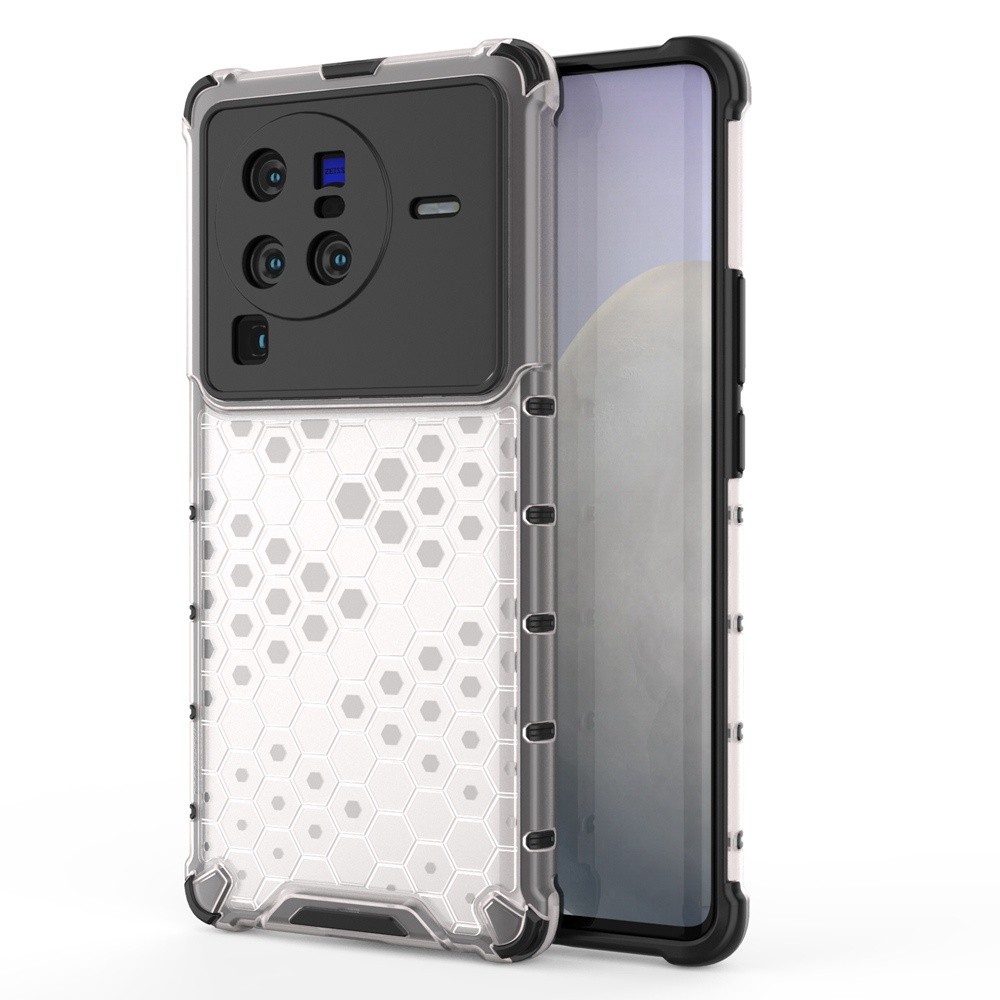 Ốp Điện Thoại PC Cứng Viền TPU Dẻo Trong Suốt Kiểu Giáp Chống Sốc Cho Vivo X80 Pro / X80 5G