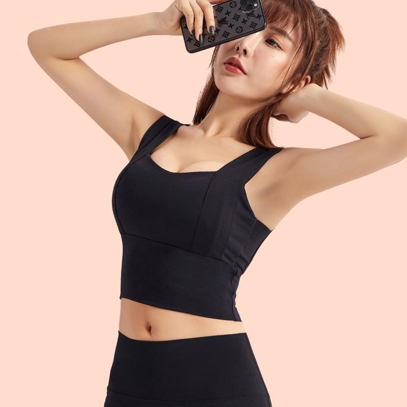 Áo Bra Ren 2 Dây Bảng To, Áo Lót Su Đẹp Thể Thao Dáng Dài [Có Mút Ngực] - 123