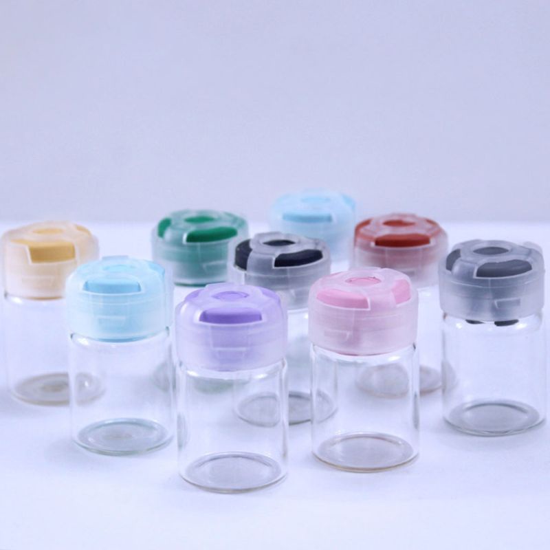 Lọ Thủy Tinh Rỗng Trong Suốt Có Nắp Màu Kẹo Ngọt 5ML YOUYO