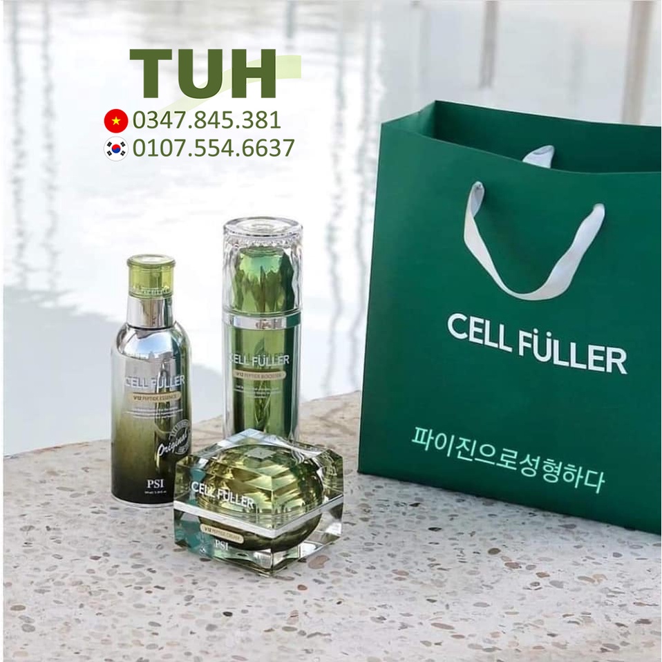 Bộ 3 nước thần Psi Cell Fuller v12 peptide dưỡng da chuyên sâu Pion Tech