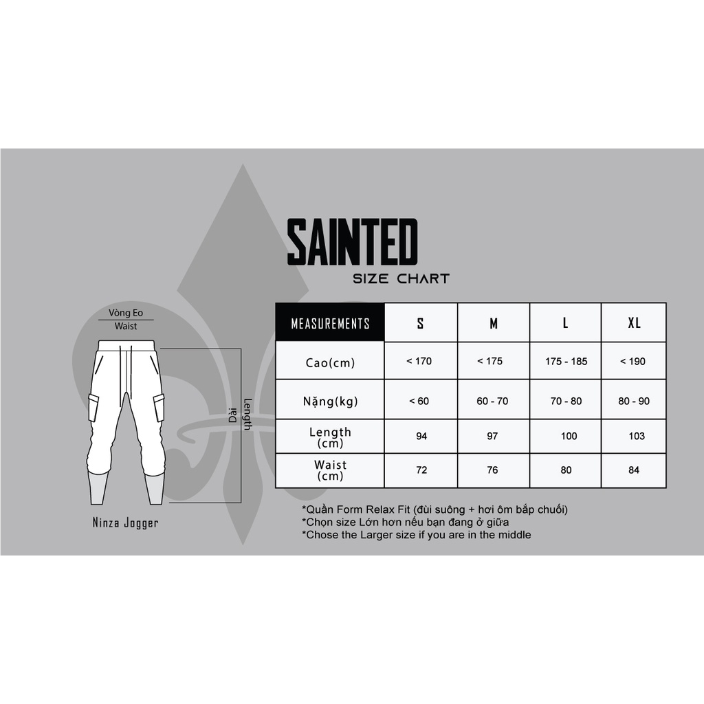 Quần Ninza Jogger thể thao túi hộp nam thiết kế combat  - SAINTED
