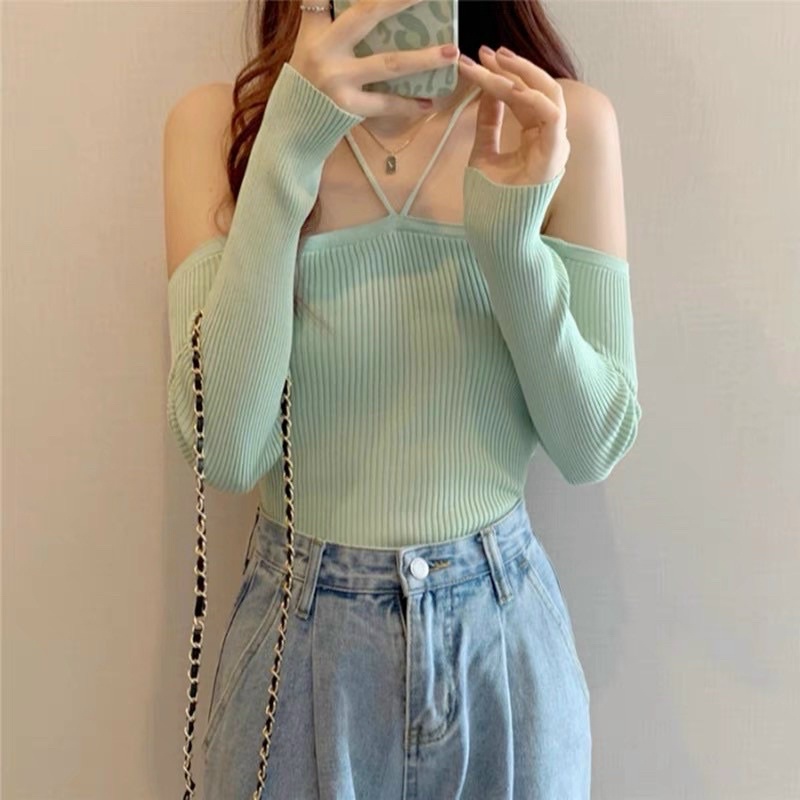 [HOT] ÁO KIỂU DÂY CHÉO TAY DÀI THUN GÂN NHIỀU MÀU PÁTEL NHẸ NHÀNG