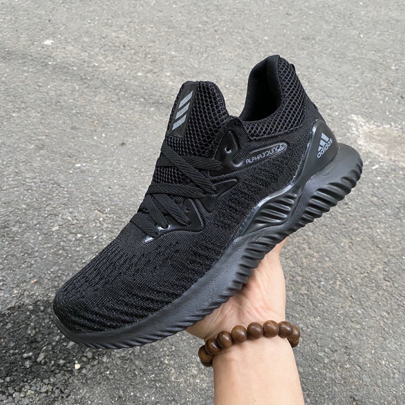 ] Giầy thể thao Alpha bounce full đen nam kiểu sneaker( fullbox, hình thật, freeship) | BigBuy360 - bigbuy360.vn