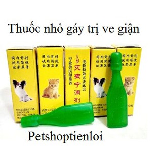 Thuốc nhỏ gáy trị ve rận chó mèo