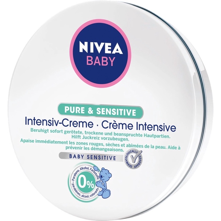 Kem dưỡng da toàn thân cho bé Nivea Pure &amp; Sensitive Intensiv-Creme, 150 ml