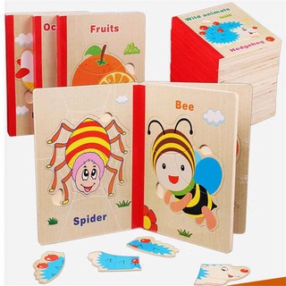 Sách gỗ ghép hình bằng gỗ các chủ đề