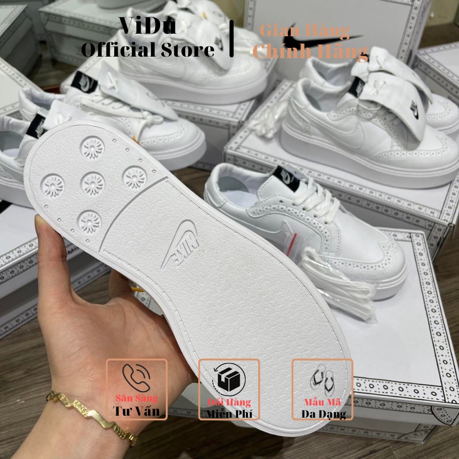 Giày thể thao nam nữ KWONDO1 X FEACEMINUSONE  21159 ViDu màu trắng, giày GD full box, hàng cực đẹp dễ phối đồ