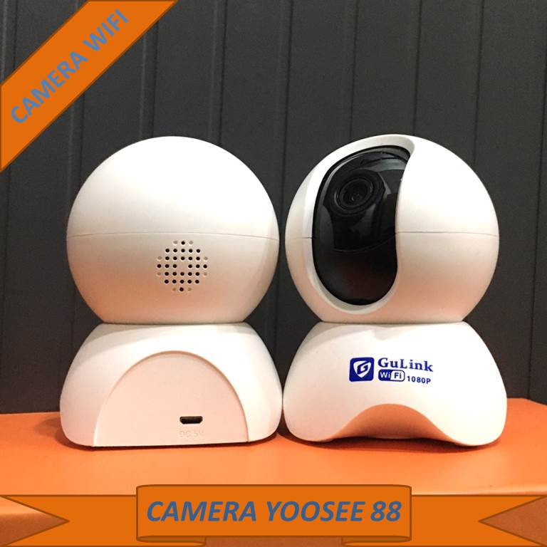 (BH 12 THÁNG) CAMERA ip WIFI GULINK trong nhà 360 dôk hỗ trợ hồng ngoại , THIẾT KẾ NHỎ GỌN BẮT SÓNG TỐT
