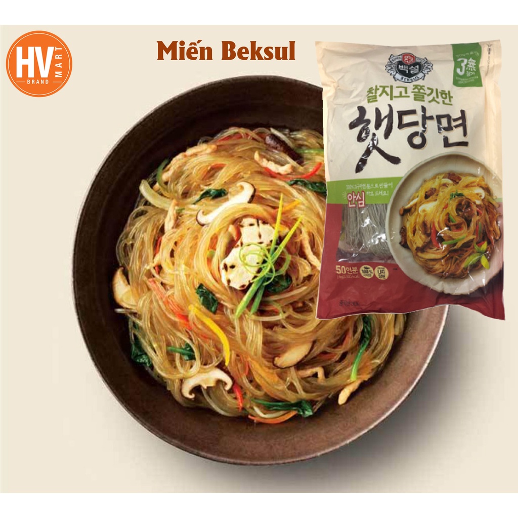 [Chuẩn Hàn] Miến Khô Khoai Lang Beksul Hàn Quốc 1kg 햇당면