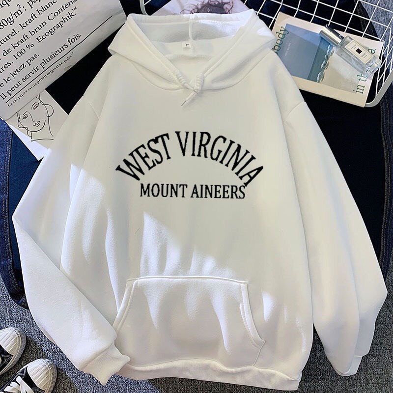 Áo Nỉ Hoodie In Chữ WEST VIRGINIA Phong Cách  Áo From Rộng Unisex Style Ulzzang HOT TREND BB HOODIE
