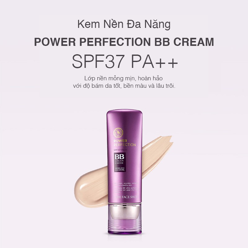 Kem Nền Đa Năng Mịn Màng Lâu Trôi Power Perfection BB Cream SPF37 PA++ (40g)