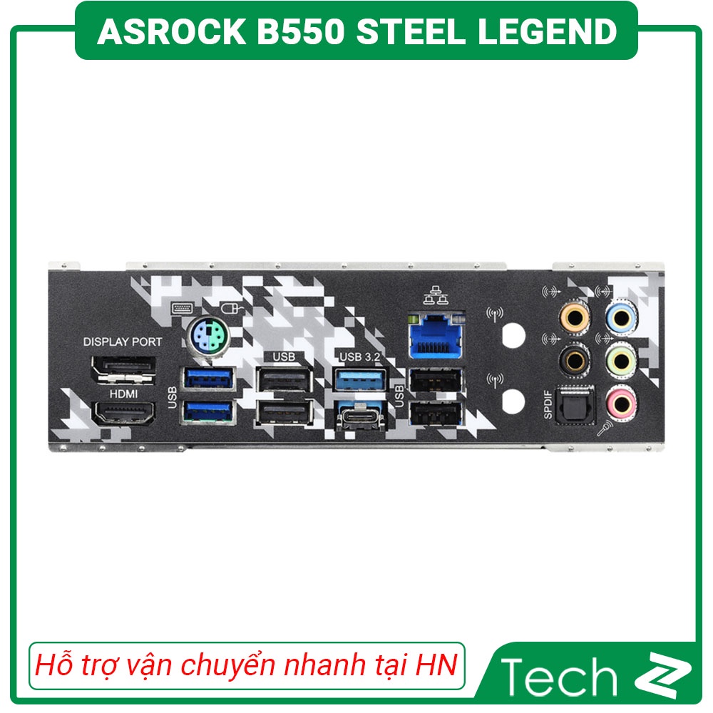 Mainboard ASROCK B550 STEEL LEGEND (AMD B550, Socket AM4, ATX, 4 khe RAM DDR4) | BigBuy360 - bigbuy360.vn