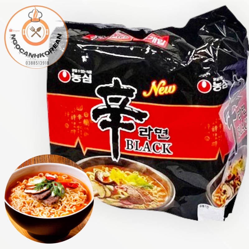 BỊCH MỲ SHIN BLACK CAY HÀN QUỐC 4 GÓI*134G